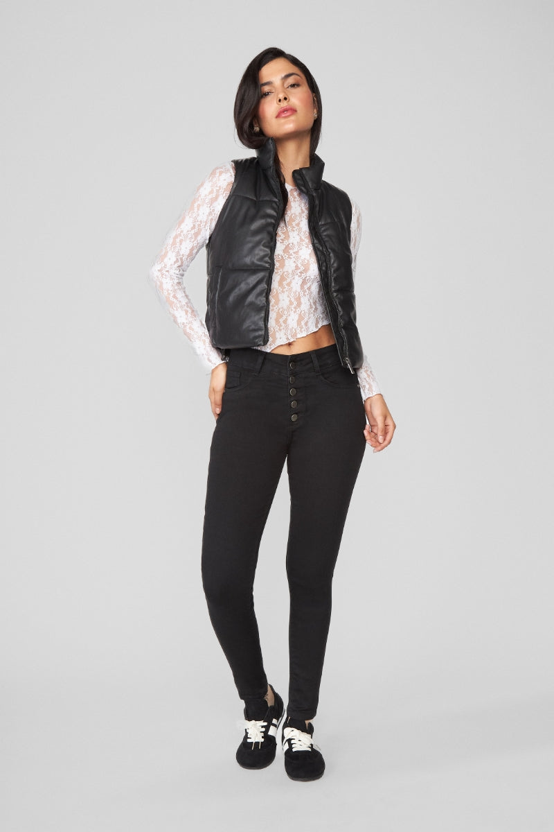 Jeans Mujer Tiro Alto Pitillo 2138