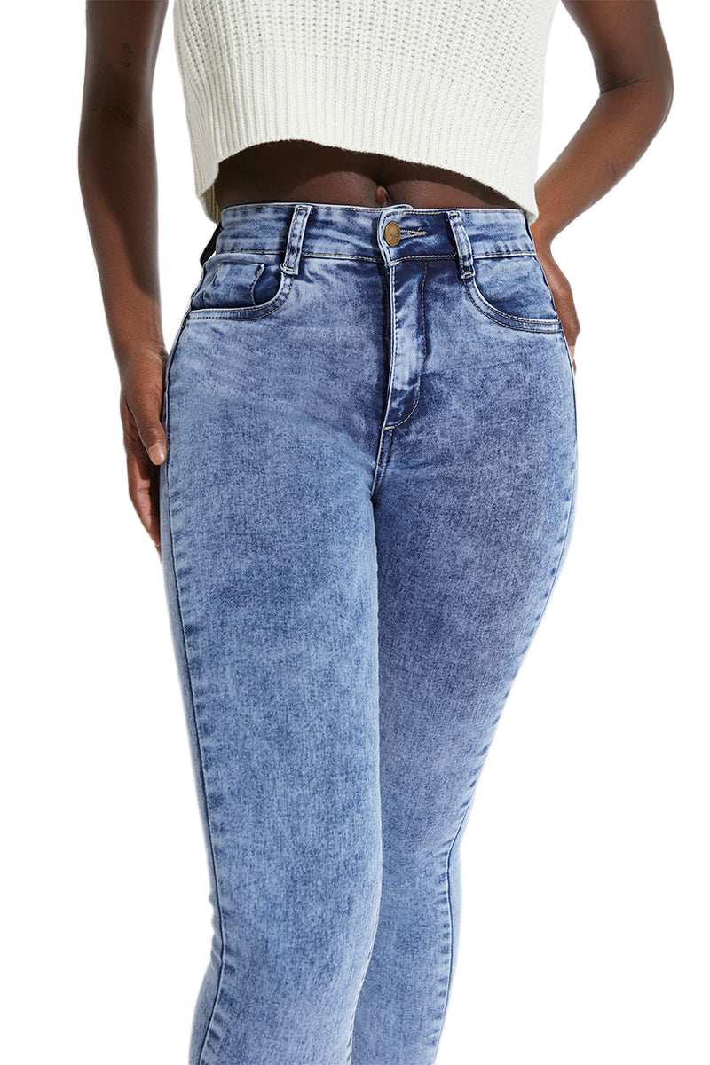 Jeans Tiro Alto Pitillo 1379