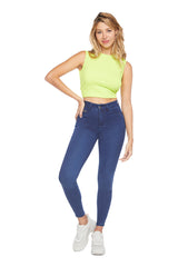 Jeans Mujer Tiro Alto Pitillo 1452