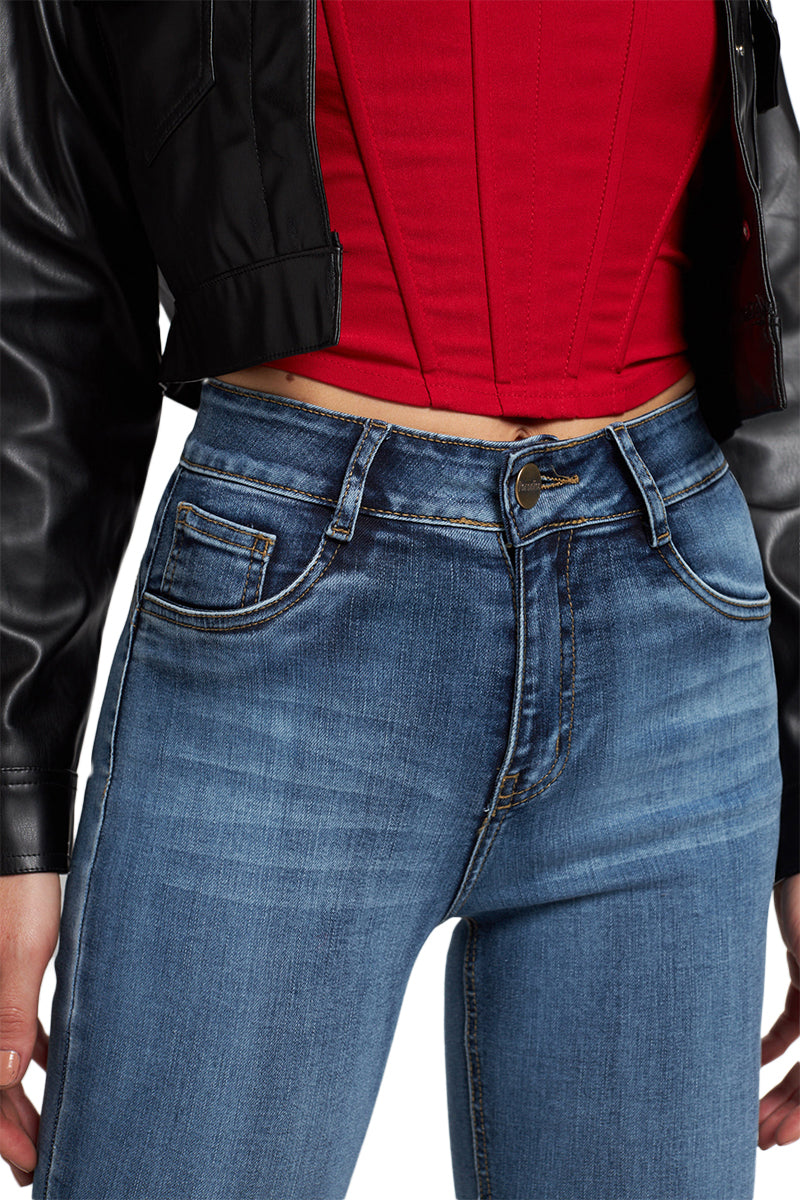 Jeans Tiro Alto Pitillo 1621
