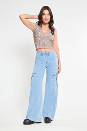 Cargo Pants Jeans Mujer 1882