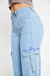 Cargo Pants Jeans Mujer 1882