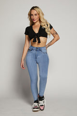 Jeans Mujer Tiro Alto Pitillo 1915