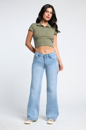 Jeans Pants Tiro Medio 1917