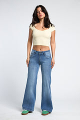 Jeans Mujer Pants Tiro Medio 1918