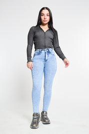 Jeans Tiro Alto Pitillo 2048