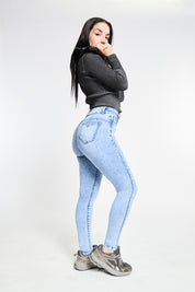 Jeans Tiro Alto Pitillo 2048
