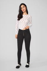 Jeans Mujer Tiro Alto Pitillo 2138