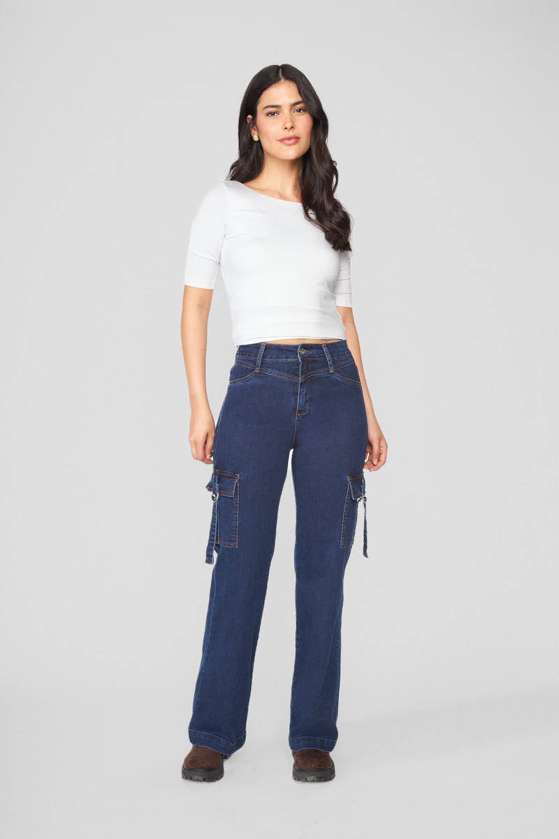 Jeans Mujer Pants Cargo 2121