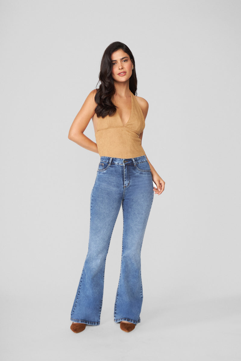 Jeans Mujer Flare 2129