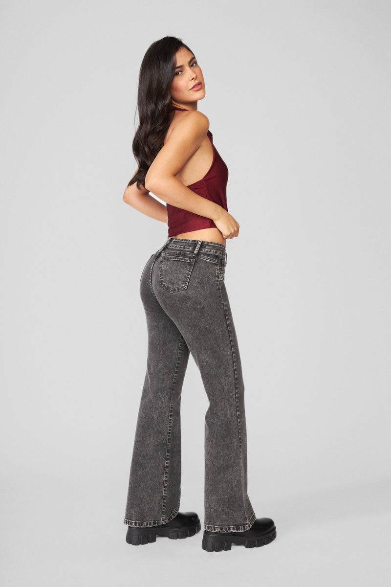 Jeans Mujer Pants Tiro Medio 1921