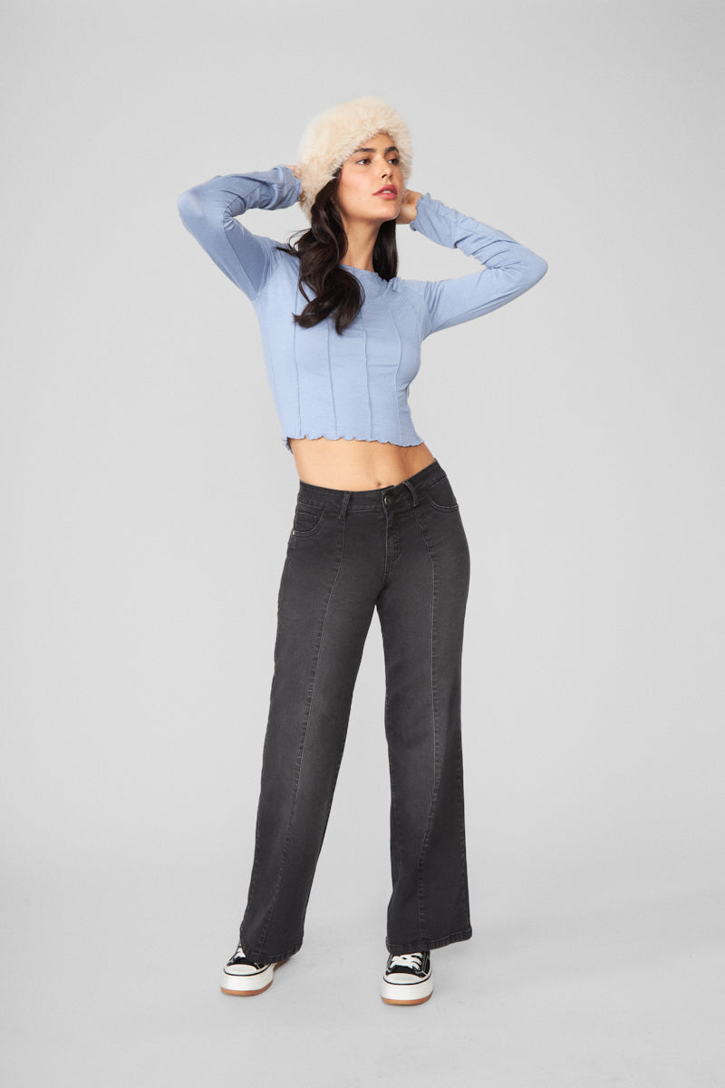 Jeans Mujer Pants Tiro Medio Riverside 2117