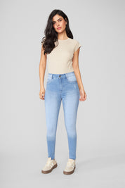 Jeans Mujer Tiro Alto Pitillo 2178