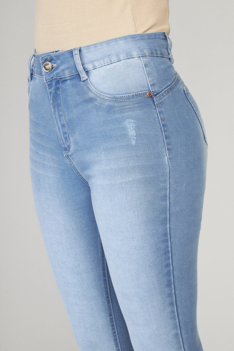 Jeans Mujer Tiro Alto Pitillo 2178