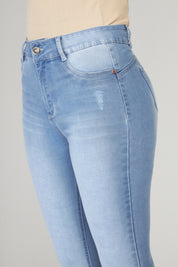 Jeans Mujer Tiro Alto Pitillo 2178