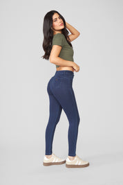 Jeans Mujer Tiro Alto Pitillo 1114
