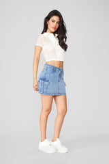Short Falda Mujer Beverly Cargo 2054