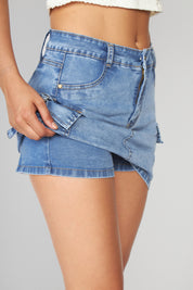 Short Falda Mujer Beverly Cargo 2054